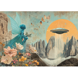 Blue Fairy - 16 x 12 Matte Print