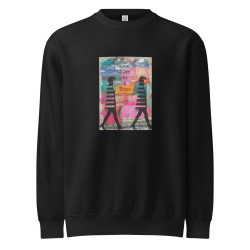 One Step at a Time Unisex premium crew neck sweatshirt