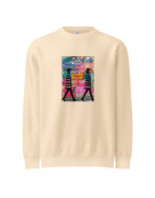 One Step at a Time Unisex premium crew neck sweatshirt