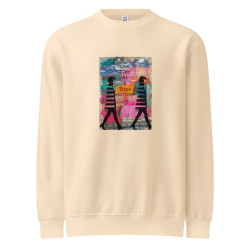 One Step at a Time Unisex premium crew neck sweatshirt