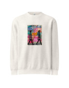 One Step at a Time Unisex premium crew neck sweatshirt