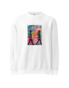 One Step at a Time Unisex premium crew neck sweatshirt