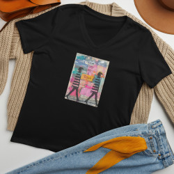 One Step at a Time - Women’s relaxed v-neck t-shirt