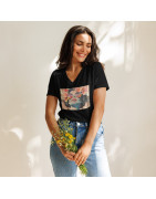 Life is Bright - Women’s relaxed v-neck t-shirt