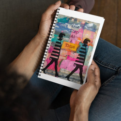 One Step at a Time - Spiral notebook