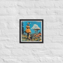 Mushroom Forest II - framed print