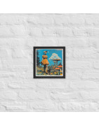 Mushroom Forest II - framed print