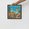 Mushroom forest - Framed print