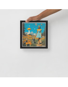 Mushroom forest - Framed print
