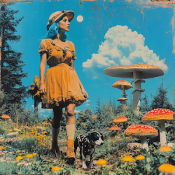 Mushroom Forest II - Print