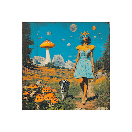 Mushroom forest - Framed print