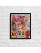 Girlie Girl - Framed canvas
