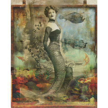 Sirena of the Deep - Framed Print