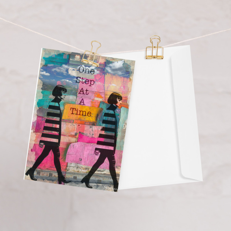 One Step at a Time - Greeting card One Step at a Time - Greeting card