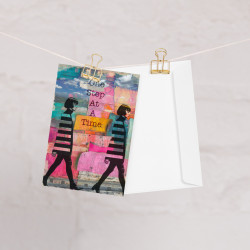 One Step at a Time - Greeting card