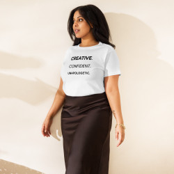 Creative. Confident. Unapologetic - Women’s high-waisted t-shirt