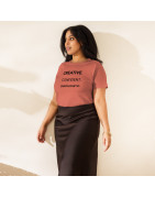 Creative. Confident. Unapologetic - Women’s high-waisted t-shirt