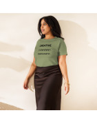 Creative. Confident. Unapologetic - Women’s high-waisted t-shirt
