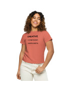 Creative. Confident. Unapologetic - Women’s high-waisted t-shirt