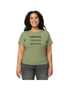Creative. Confident. Unapologetic - Women’s high-waisted t-shirt