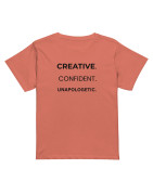 Creative. Confident. Unapologetic - Women’s high-waisted t-shirt
