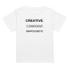 Creative. Confident. Unapologetic - Women’s high-waisted t-shirt