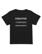Creative. Confident. Unapologetic Women’s high-waisted t-shirt