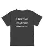 Creative. Confident. Unapologetic Women’s high-waisted t-shirt