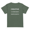 Creative. Confident. Unapologetic Women’s high-waisted t-shirt