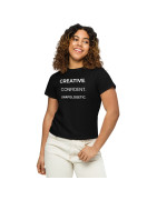 Creative. Confident. Unapologetic Women’s high-waisted t-shirt