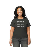 Creative. Confident. Unapologetic Women’s high-waisted t-shirt