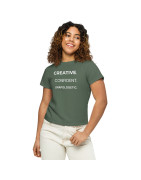 Creative. Confident. Unapologetic Women’s high-waisted t-shirt