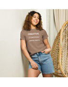 Creative. Confident. Unapologetic Women’s high-waisted t-shirt