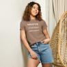 Creative. Confident. Unapologetic Women’s high-waisted t-shirt