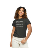Creative. Confident. Unapologetic Women’s high-waisted t-shirt