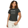 Creative. Confident. Unapologetic Women’s high-waisted t-shirt