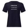 Creative. Confident. Unapologetic. Women's Relaxed T-Shirt