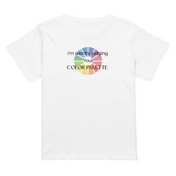 I am silently judging you color palette - Women’s high-waisted t-shirt