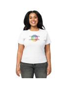 I am silently judging you color palette - Women’s high-waisted t-shirt