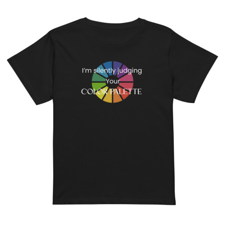 I am silently judging your color palette - Women’s high-waisted t-shirt