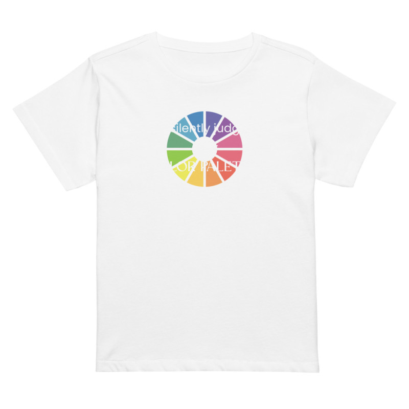 I am silently judging your color palette - Women’s high-waisted t-shirt